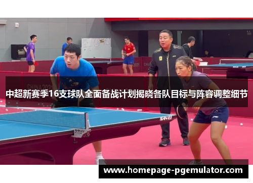 中超新赛季16支球队全面备战计划揭晓各队目标与阵容调整细节