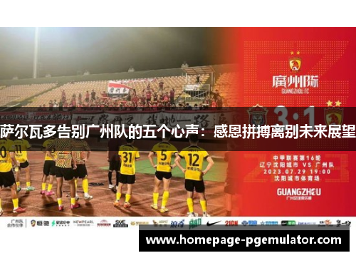 萨尔瓦多告别广州队的五个心声：感恩拼搏离别未来展望